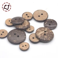 new 30pcslot eco friendly natural color coconut sewing buttons 2 hole button garment scrapbooking sewing accessories diy