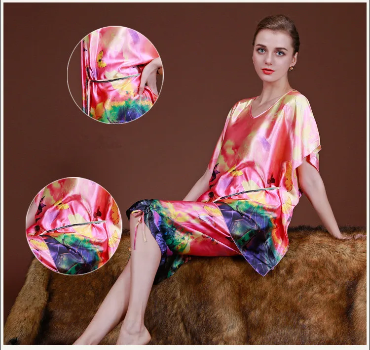 Лидер продаж Модные женские пижамы с цветочным принтом коллекция 2017 года сезон