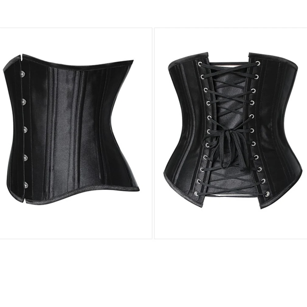 26 корсет со стальными косточками Черный для талии в стиле стимпанк корсеты