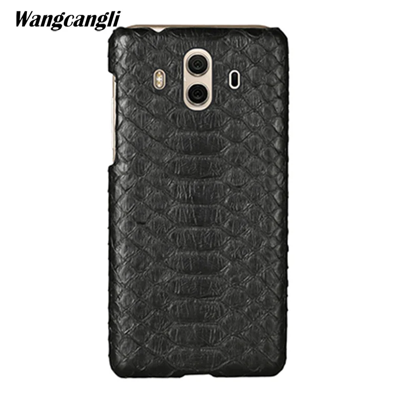 Роскошный кожаный чехол из кожи питона задняя крышка для HUAWEI Mate 10