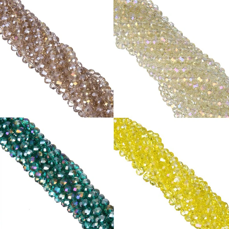 Высокое качество AB цветные хрустальные стеклянные бусины конфетного цвета