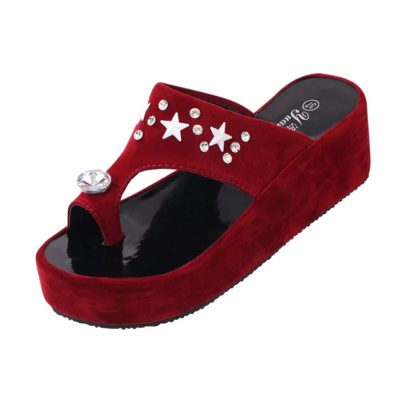 2016 новая весна лето корейского мода сандалии с чистого алмаза носом звезды