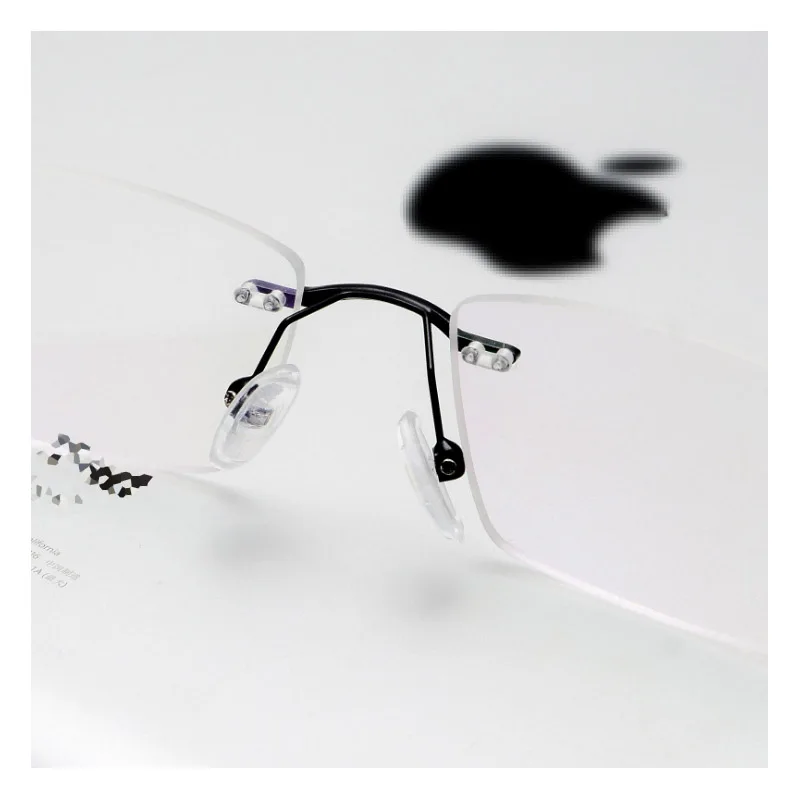 Fashion Titanium Eyeglasses Frame Male Trimming Ultralight Rimless Business Glasses Spectacle Eyewear Accessories | Аксессуары для