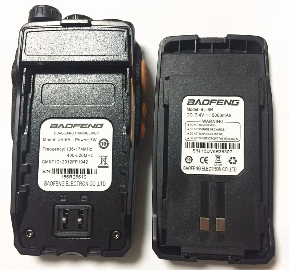 Baofeng UV-6R рация 7 Вт Двухдиапазонная двухсторонняя радио Pofung UV6R HF трансивер telsiz UV 6R Ham cb радиостанция pmr