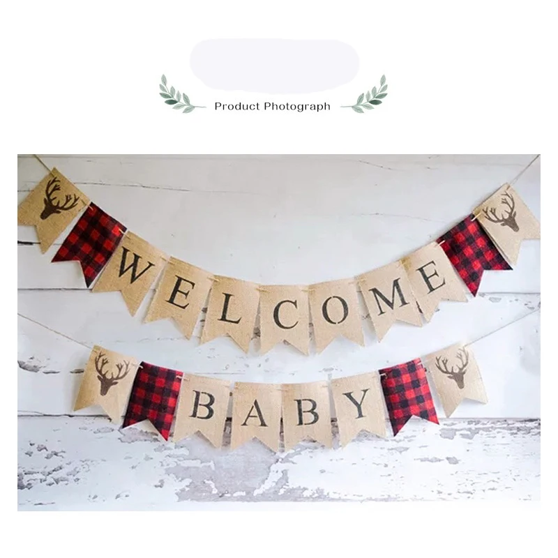 Babyshower Lumberjack серии Добро пожаловать украшения для детской вечеринки художественное оформление стены baby shower