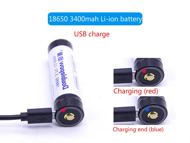 Новинка 3 7 в 18650 литиевая батарея USB перезаряжаемая литий ионная с защитной платой