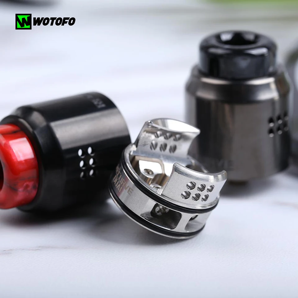 Оригинальный Wotofo Рекурсивный двойной RDA Vape бак вапорайзер атомайзер 510 810 нить с