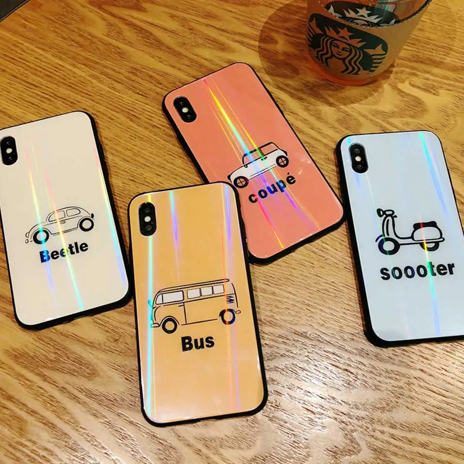 Стекло милый мультфильм капля чехол для телефона iphone 6 6S 7 8 плюс Funda TPU X drop-proof