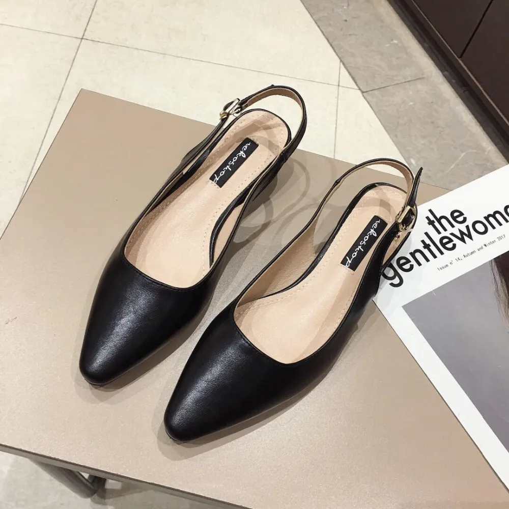 Женская обувь с закрытым носком Летние босоножки открытые Вьетнамки острый