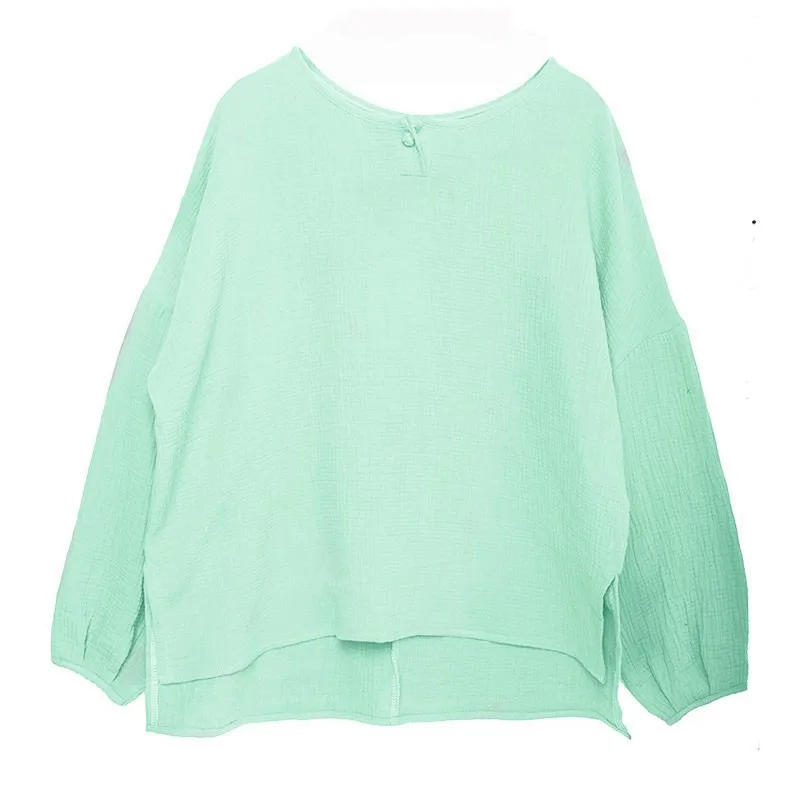Женские блузки весна 2020 одежда из хлопка и льна с длинным рукавом летние рубашки