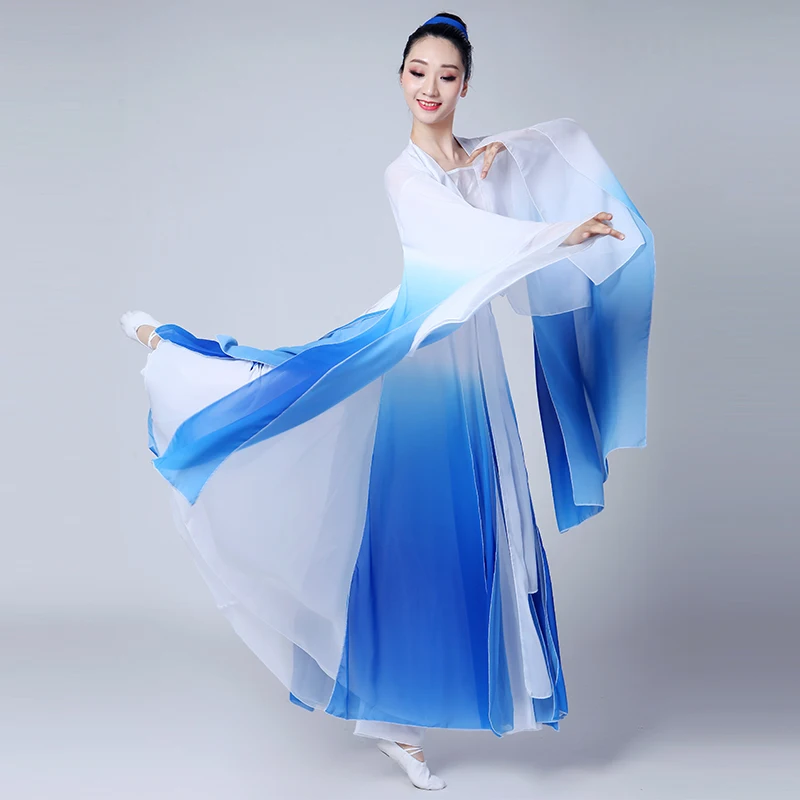 Классические танцевальные костюмы Hanfu женские танцевальный набор традиционный