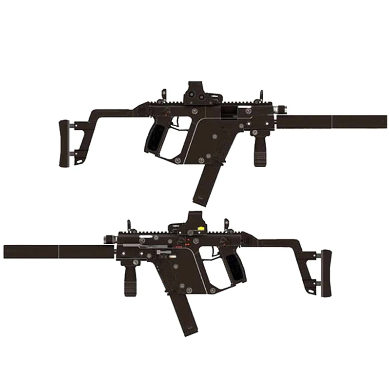 

DIY 1:1 KRISS Super V Rifle Gun Paper Model Assemble Hand Work 3D Puzzle Game Kids Toy
