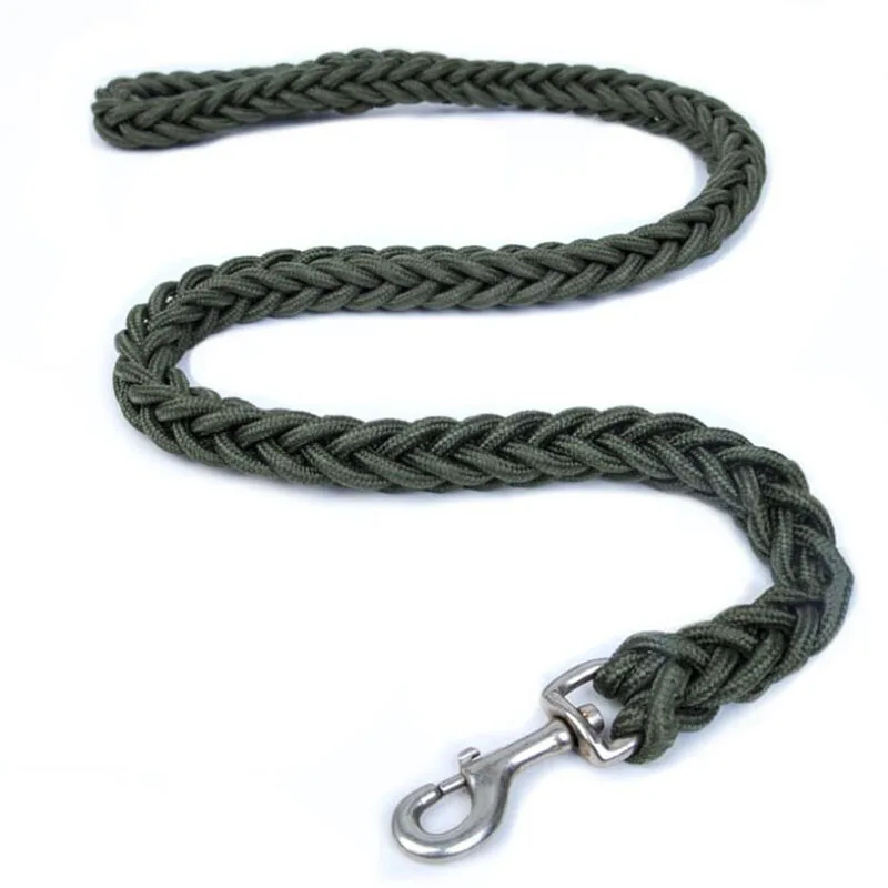 

Large Dog Leashes for Dog Leads Pet Training Walking Safety Mountain Climbing Rope Dog Leashes Green Black Color