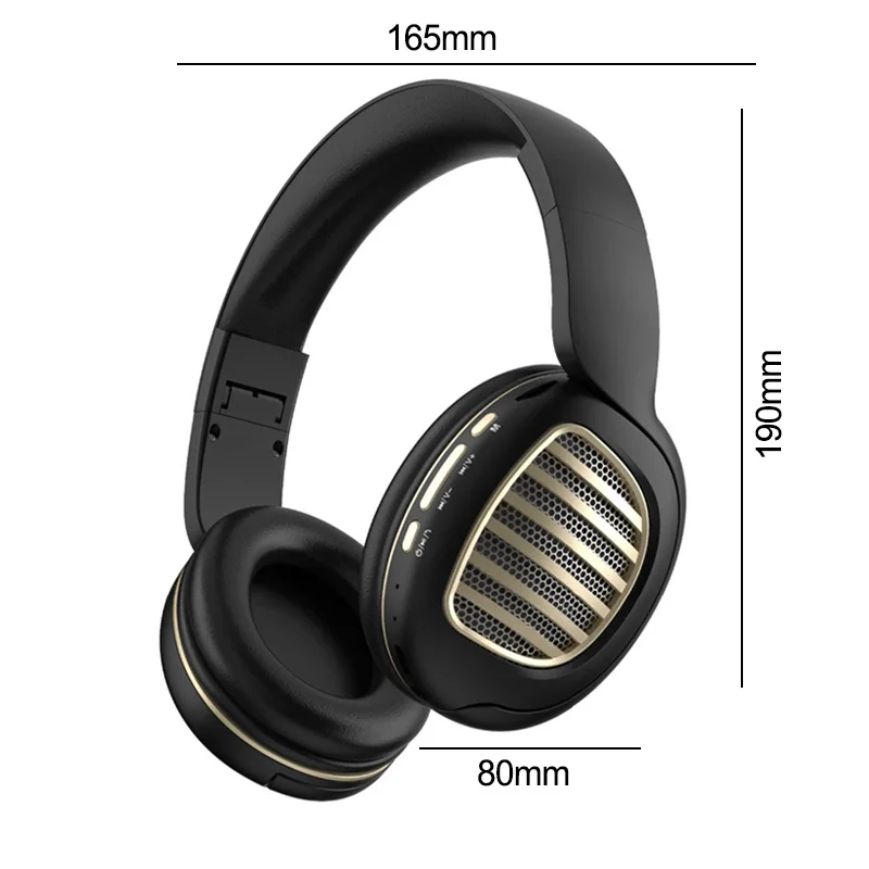 

Wireless Headphones Bluetooth Headset Foldable Deep Bass Bluetooth Headphone for iPhone Xiaomi Support TF Card