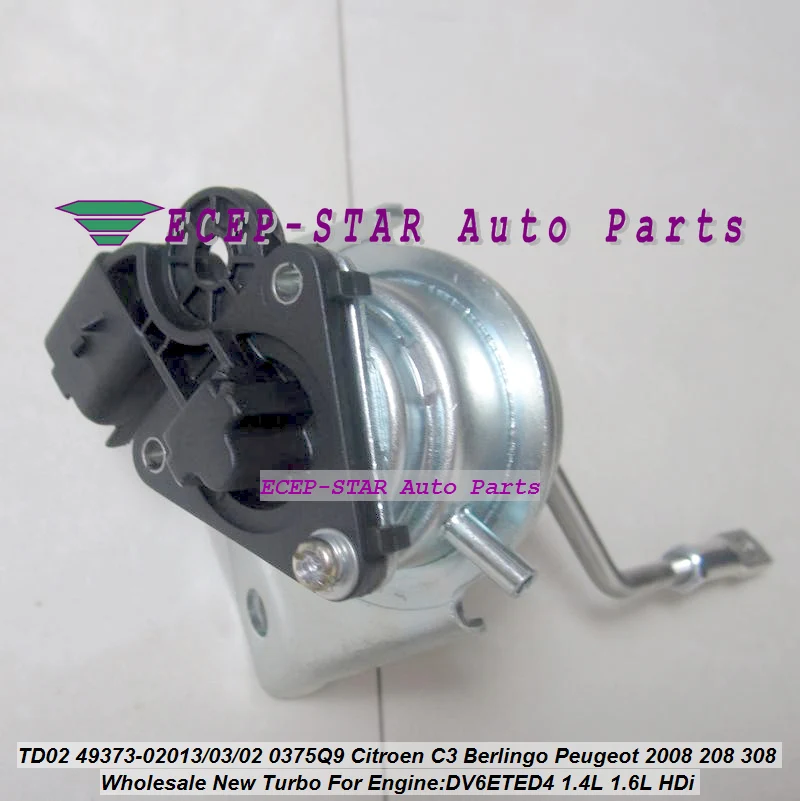 Турбопривод TD02 49373 02013 02003 02002 0375Q9 для Citroen C3 Berlingo Peugeot 2008 208 DV6ETED 308 л