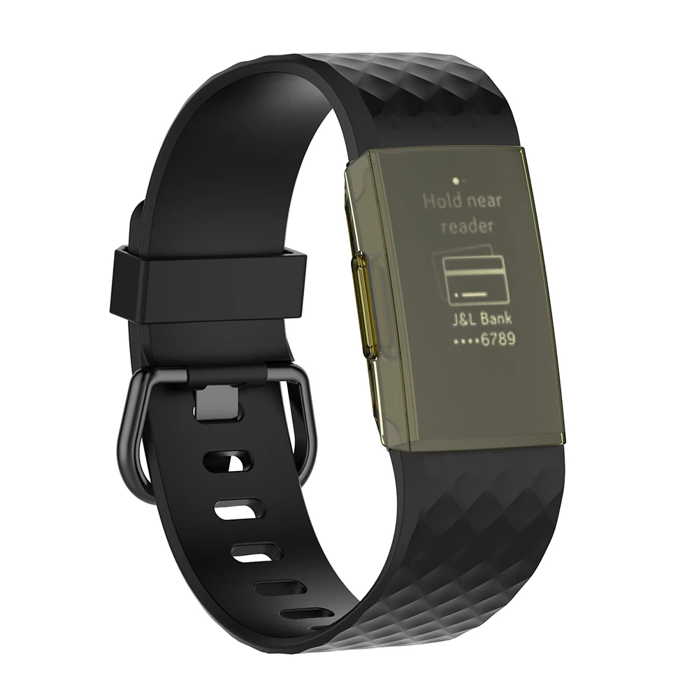 Мягкий прозрачный защитный чехол из ТПУ с защитой от царапин для Fitbit Charge 3 смарт