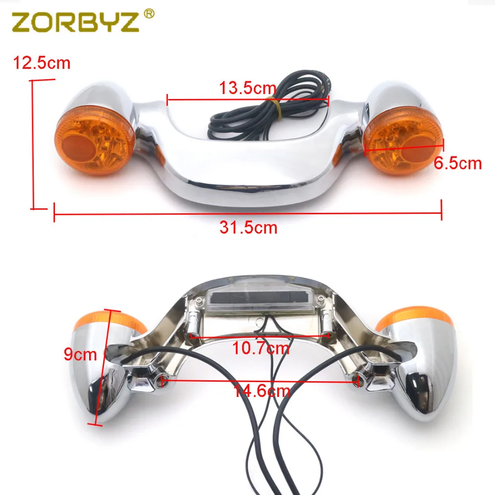 ZORBYZ хромированный задний стоп сигнал для Harley Street Glide Road 2010 2014 2015 2016 2017| |