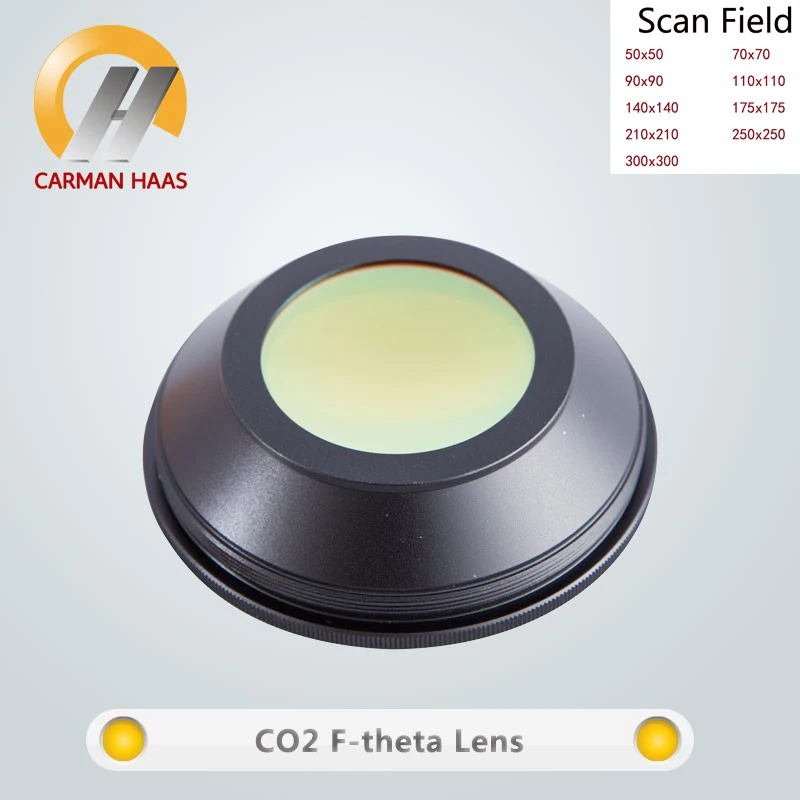 Лазерная F-Theta линза Carmanhaas Co2 для лазерной маркировки ZnSe объектив сканера 70*70 мм