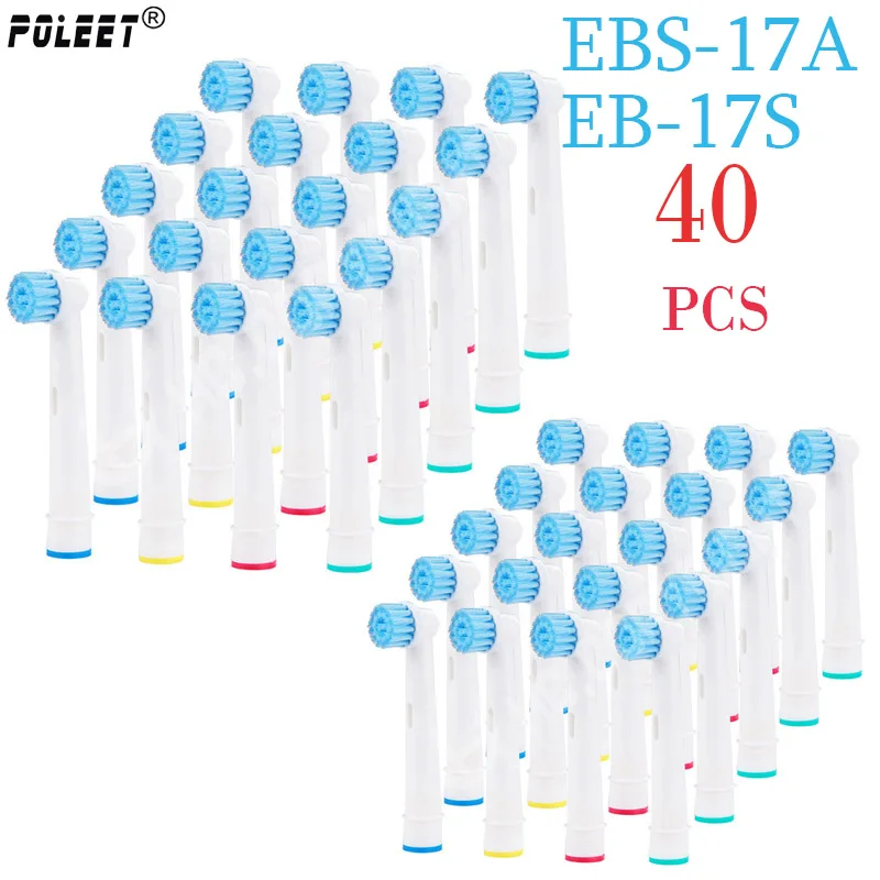 Электрическая зубная щетка 40 шт. насадки для электрической зубной щетки зубных