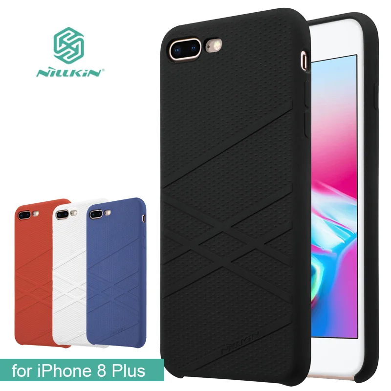 Чехол для iPhone 8 Plus Nillkin Flex жидкий силиконовый чехол телефона TPU мягкая задняя