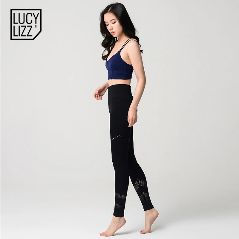 Lucylizz Seamless Tummy Control Yoga Pants Women Gym Leggings Breathable Sport Running Training High Waist | Спорт и развлечения