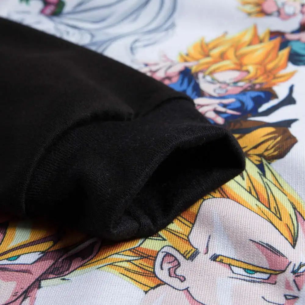 Детская футболка с рисунком DRAGON BALL Z детская одежда с длинными рукавами для мальчиков и подростков одежда с капюшоном для малышей на весну и осень топы для девочек, футболка