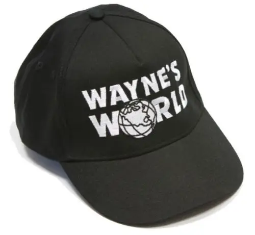 Бейсболка Waynes World Черная кепка Уэйн Регулируемая Кепка унисекс | Тематическая