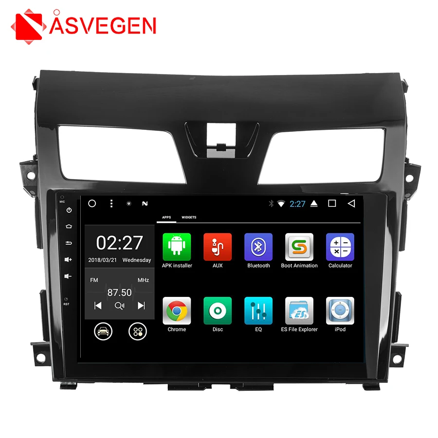 

Asvegen Android 7.1 Quad Core Car Radio GPS Navigation Stereo Headunit WIFI 4G Media DVD Player For Nissan Teana 2013