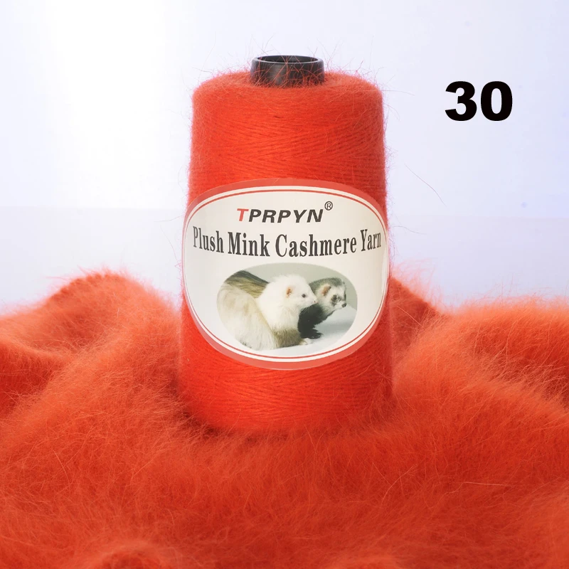 TPRPYN 100 г/лот пряжа с шерстью норки из вельвета с отделкой под куницу пряжа плюшевая норковая кашемировая пряжа с свободным партнером пряжа NL101R843