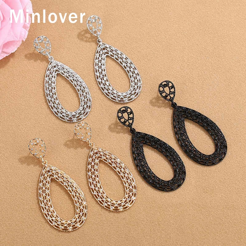 Mecresh черный стразы серьги в форме капли воды для женщин уникальный невесты