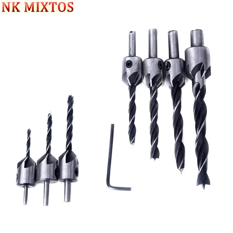 7 шт. набор сверл для деревянной столешницы электрические инструменты резьбы