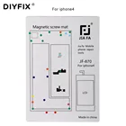 Магнитный коврик DIYFIX для iPhone 4, 4S, 5, 5S, 6S, 6S Plus, 1 шт., направляющая площадка для винтов, коврик для диаграммы, инструменты для ремонта мобильный телефон