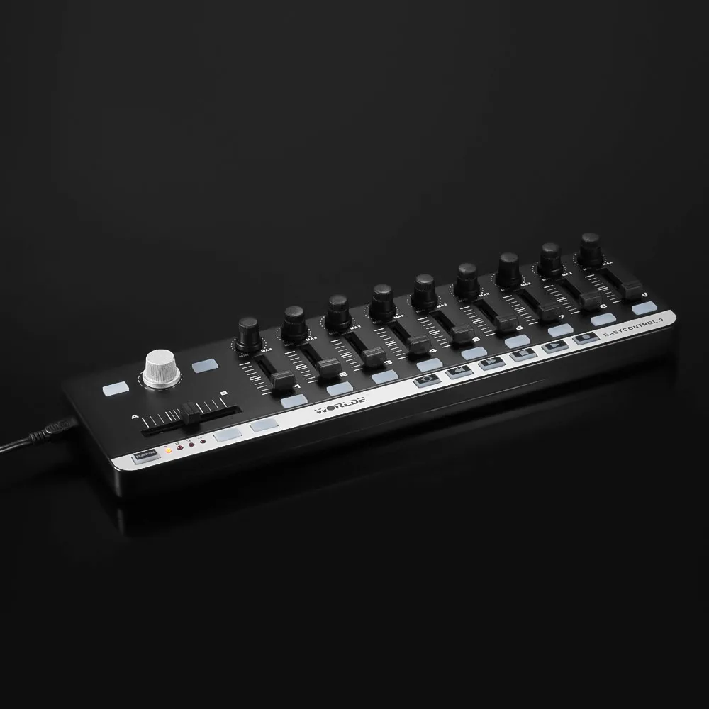 Контроллер клавиатуры MIDI 9-клавишный контроллер USB 8 RGB красочных пусковых подушек