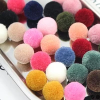 30pcs pompom 15mm fur plush ball for craft handmade diy soft pompons wedding home decoration garment sewing on cloth accessories