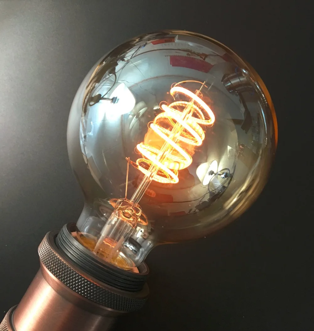 Светодиодная лампа Эдисона в стиле ретро с тонированным стеклом 4 шт. | Лампы и