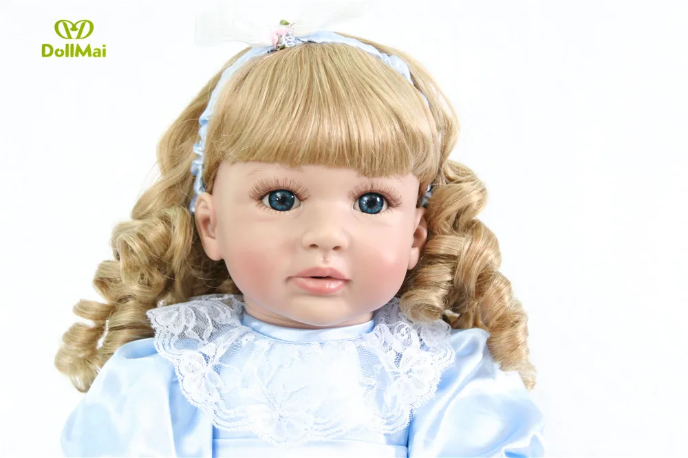 Блондинка bebes кукла трансфер до reborn 24 &quot60 см виниловые силиконовые куклы для