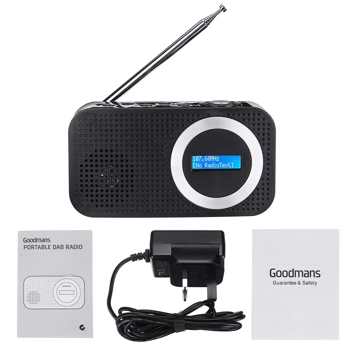 LEORY DAB цифровой fm-радио bluetooth динамик 3,5 мм AUX Jack жк-дисплей динамик в черном или белом цвете