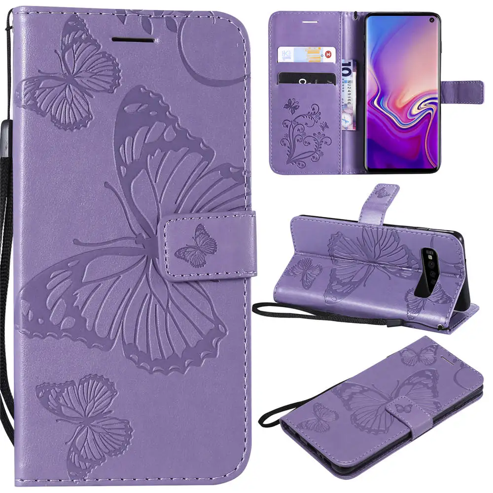 4 3D кожаный чехол для samsung Galaxy S10 S10E S9 S8 Plus, чехол-книжка с бумажником, чехол для телефона s для samsung Galaxy S8 S9 S10 Plus, чехол - Цвет: 4