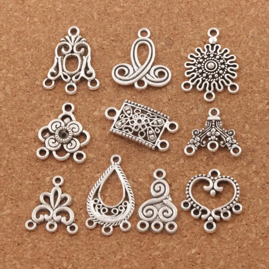 

Charm Beads Pendants Earrings Connectors 80Pcs Mixed zinc alloy For Jewelry Craft DIY LM01