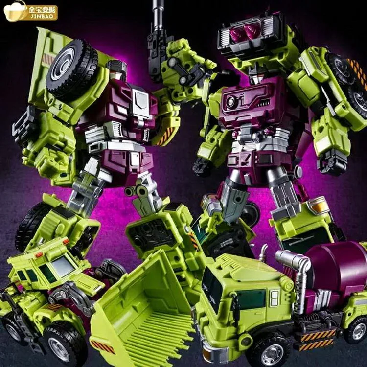 JinBao большой трансформации G1 Опустошитель GT KO 6в1 Bonecrusher Scrapper Gravity Mixmaster крюк