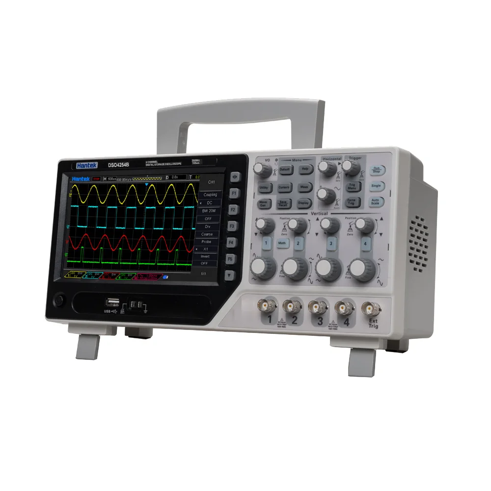 Hantek DSO4254B цифровой запоминающий осциллограф 250 МГц 4 канала 1Gsa/s запись Длина 64 K