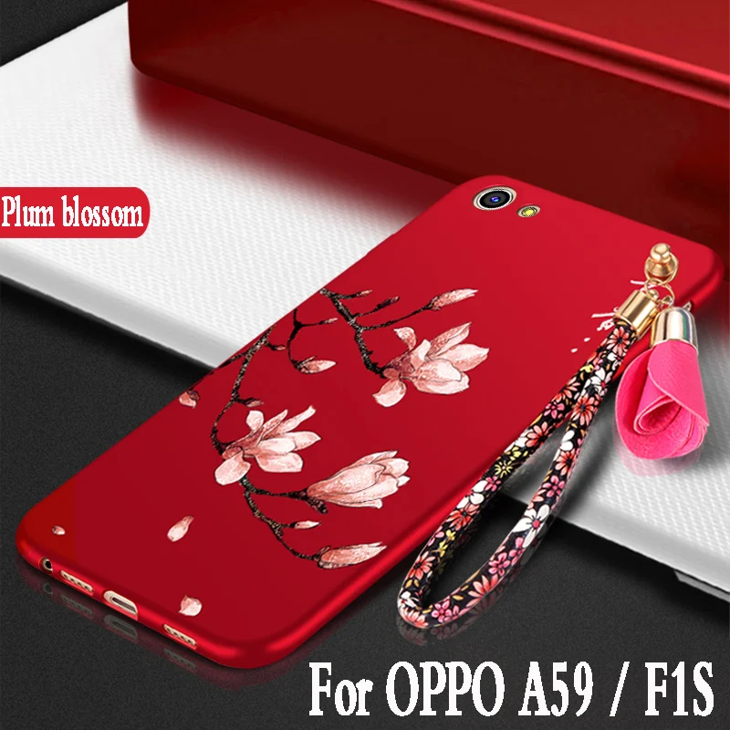 For oppo F1S cases and covers silicone luxury 3D Flowers fundas protector mobile phone case a59 f1s cover TPU |