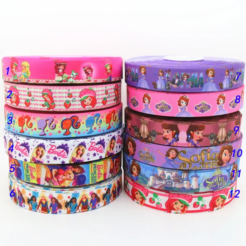 7/8 '' печатных корсажная лента hairbow головные вечерние уборы украшение партии diy OEM 22mmS14