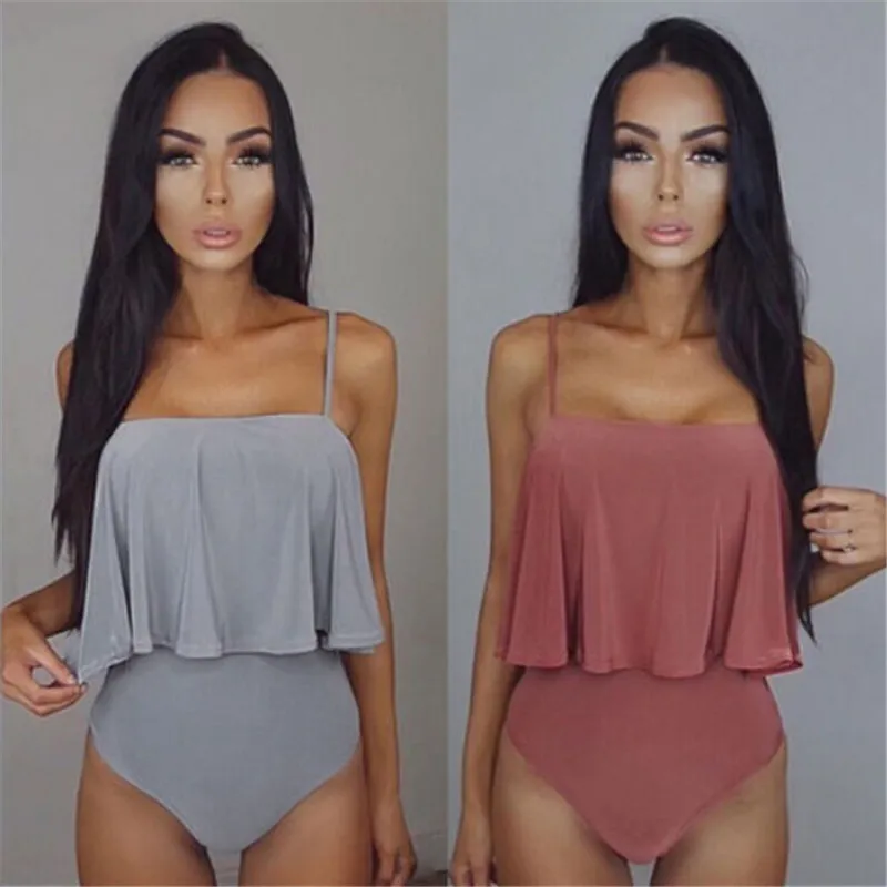 2017 Женский цельный Монокини купальный костюм в стиле ретро Пляжное бикини