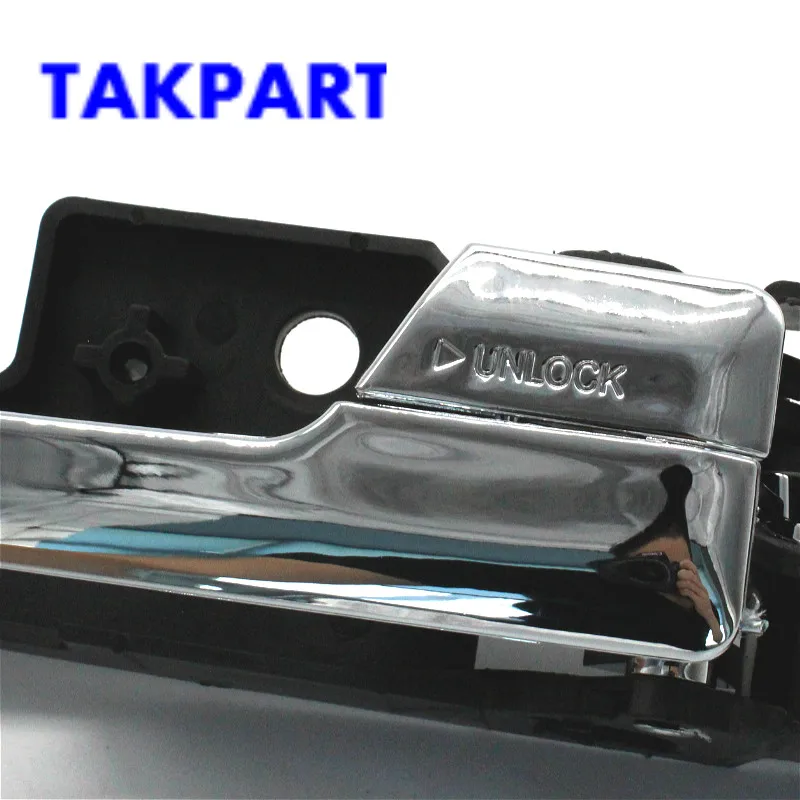 Передняя правая внутренняя хромированная дверная ручка TAKPART для Ford FUSION Lincoln MKZ Milan