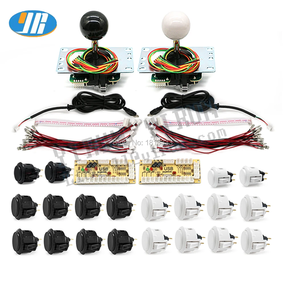 2 Полный комплект плеера для ПК/Raspberry контроллер Пи с Оригинальная SANWA Кнопка SANWA OBSF джойстик нулевой задержкой USB аркадные игры JAMMA