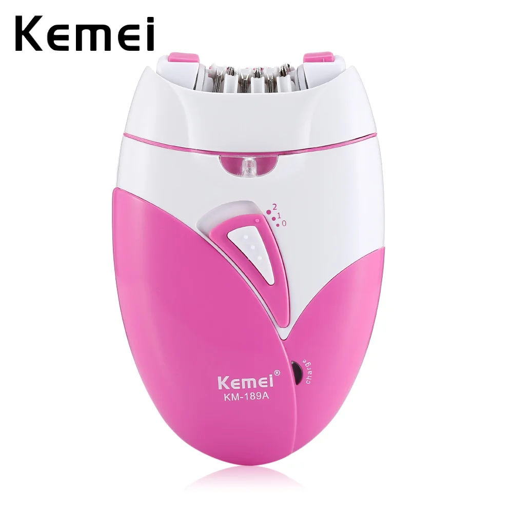 Kemei KM - 189A Woman's Epilator USB Charge Hair Removal Razor Machine Electric Rechargeable Lady Shaving Trimmer Hair Removal