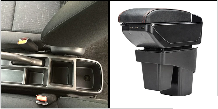 Автомобильный подлокотник центральный ящик для хранения с USB для honda fit 2002-2010 2013 2012 2011