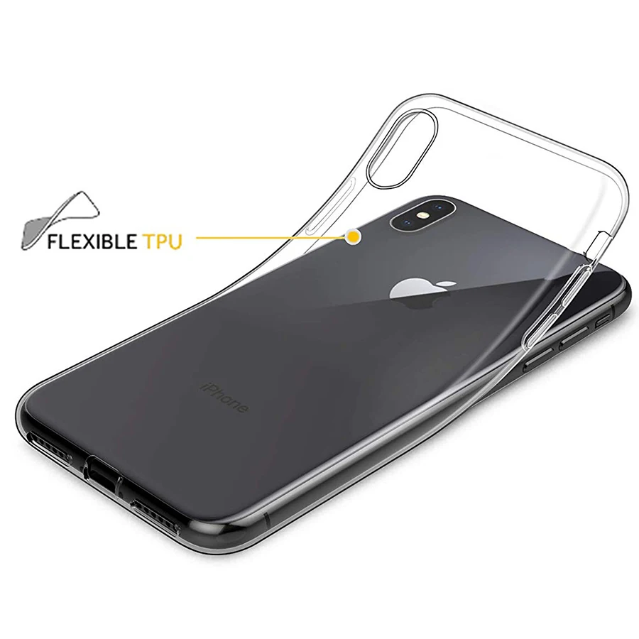 Soft TPU For iPhone XS Max Case Clear Thin Cases MAX XR X 7 PLUS 8 6S 6 5 5s SE Crystal Silicone Cover case | Мобильные телефоны и