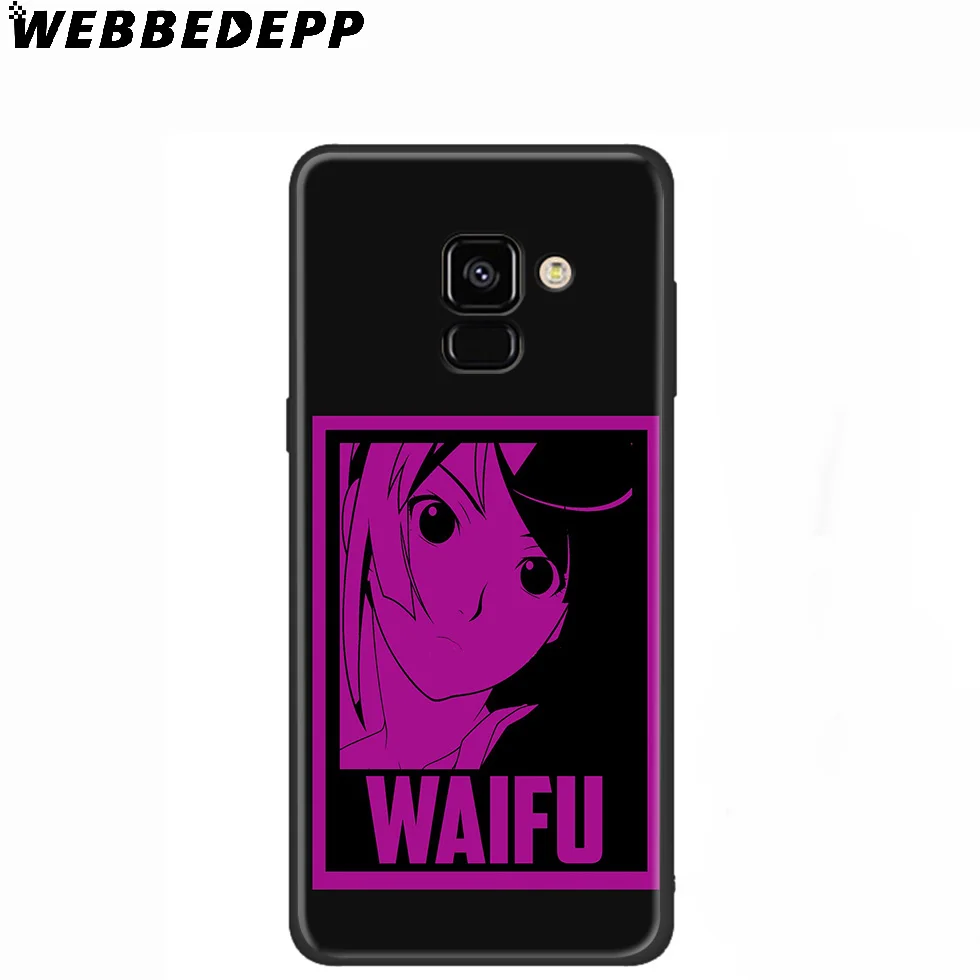 WEBBEDEPP моногатари вайфу девушка аниме силиконовый чехол для Samsung Galaxy A3 A5 A6 A7 A8 A9 A10 A20